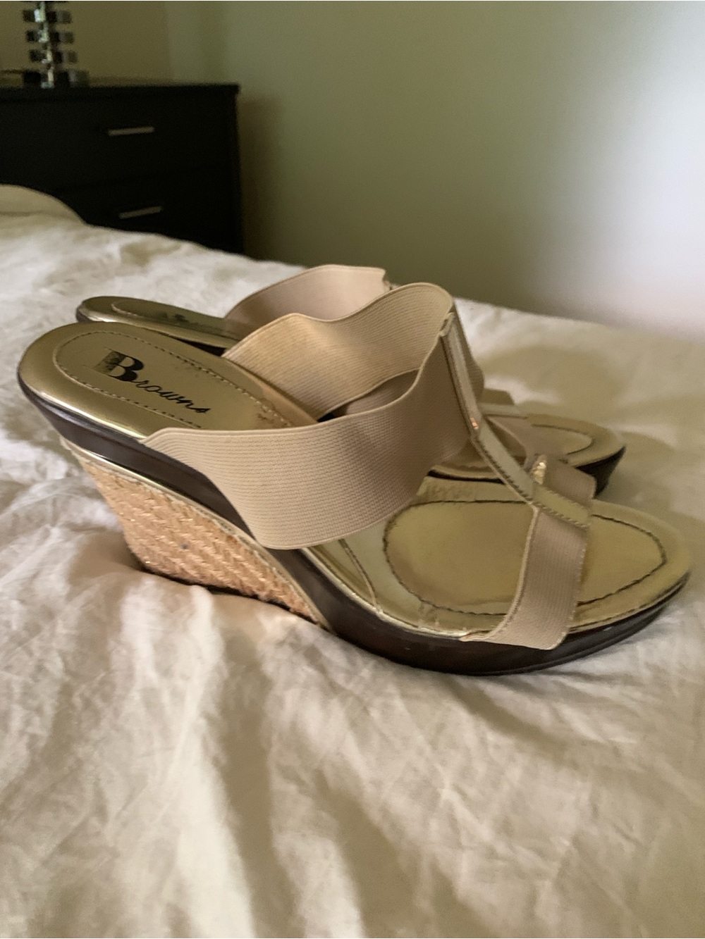 Neutral Beige Strappy Women’s Heels by Bazzar